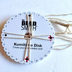 32 Slot Kumihimo Disc Round 6in Diameter 3/8" Thick - Japanese Braiding Tool